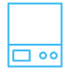 poket scale icon blue
