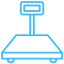 mini weighbridge icon blue