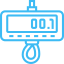 hanging weighbridge icon blue