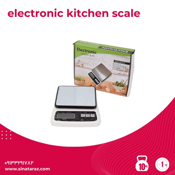 ترازو آشپزخانه 10 کيلو سینی استیل electronic kitchen scale- ترازو آشپزخانه