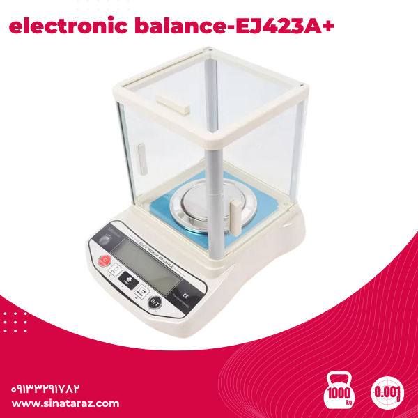 ترازوی حساس آزمایشگاهی 420گرم ELECTRONIC BALANCE مدل +EJ-423A ترازوی حساس آزمایشگاهی 420گرم ELECTRONIC BALANCE مدل +EJ-423A - ترازو آزمایشگاهی 3 صفر با دقت 0.001 گرم, ترازو حساس, ترازوی آزمایشگاهی